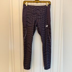 New Balance Purple Geometric Leggings